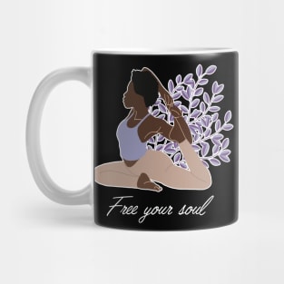 Free Your Soul Kundalini Ashtanga Hatha Asanas Yogi Yoga Mug